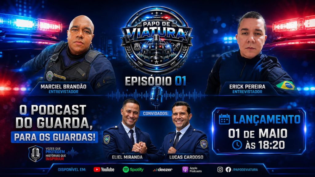 Podcast Papo de Viatura 3 podcast papo de viatura imagem